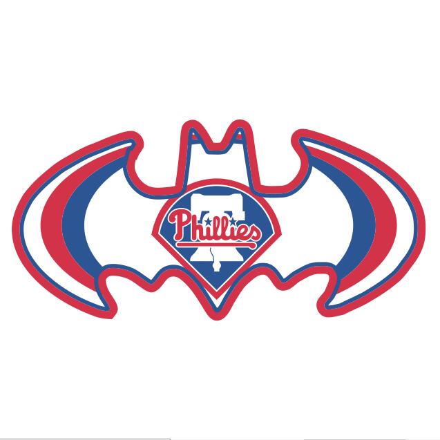 Philadelphia Phillies Batman Logo DIY iron on transfer (heat transfer)